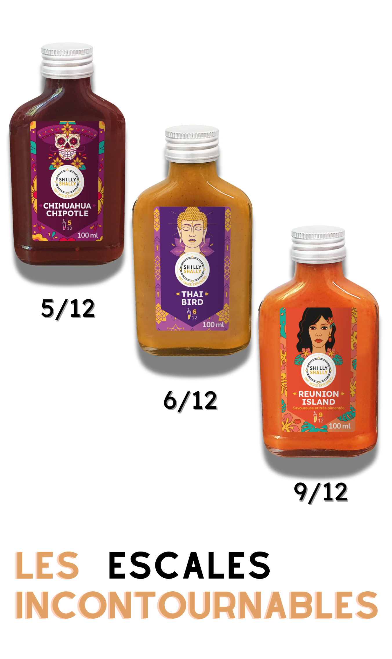 Les escales incontournables - Coffret de 3 sauces