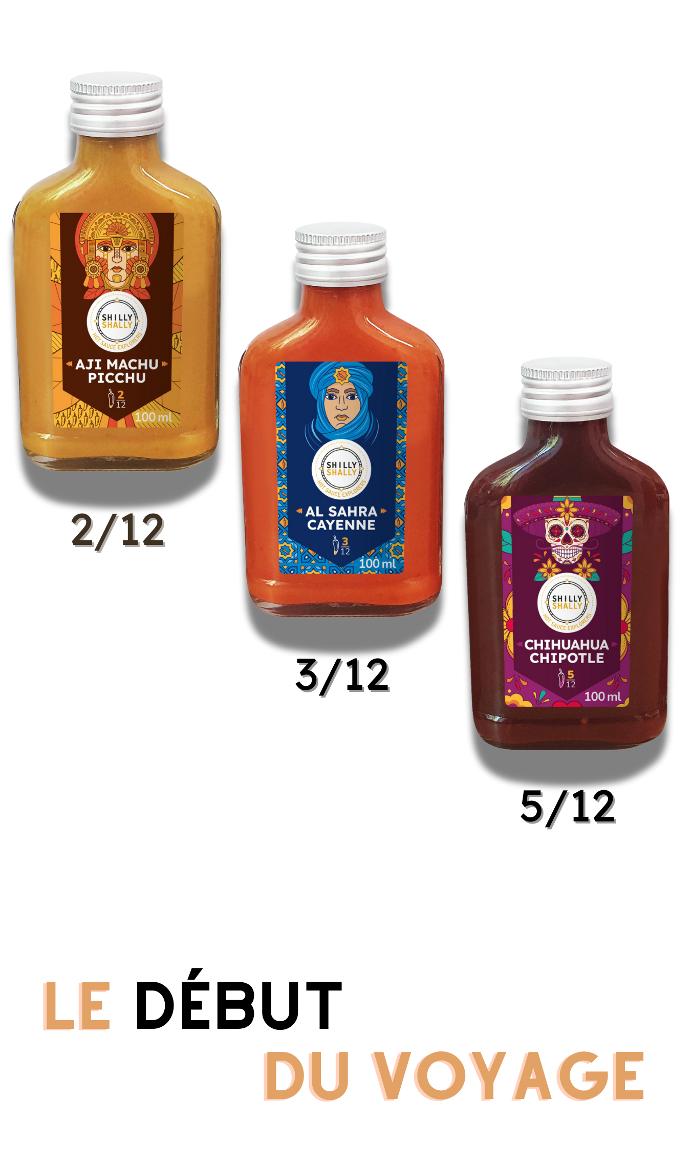 Le début du voyage - Coffret de 3 sauces pimentées