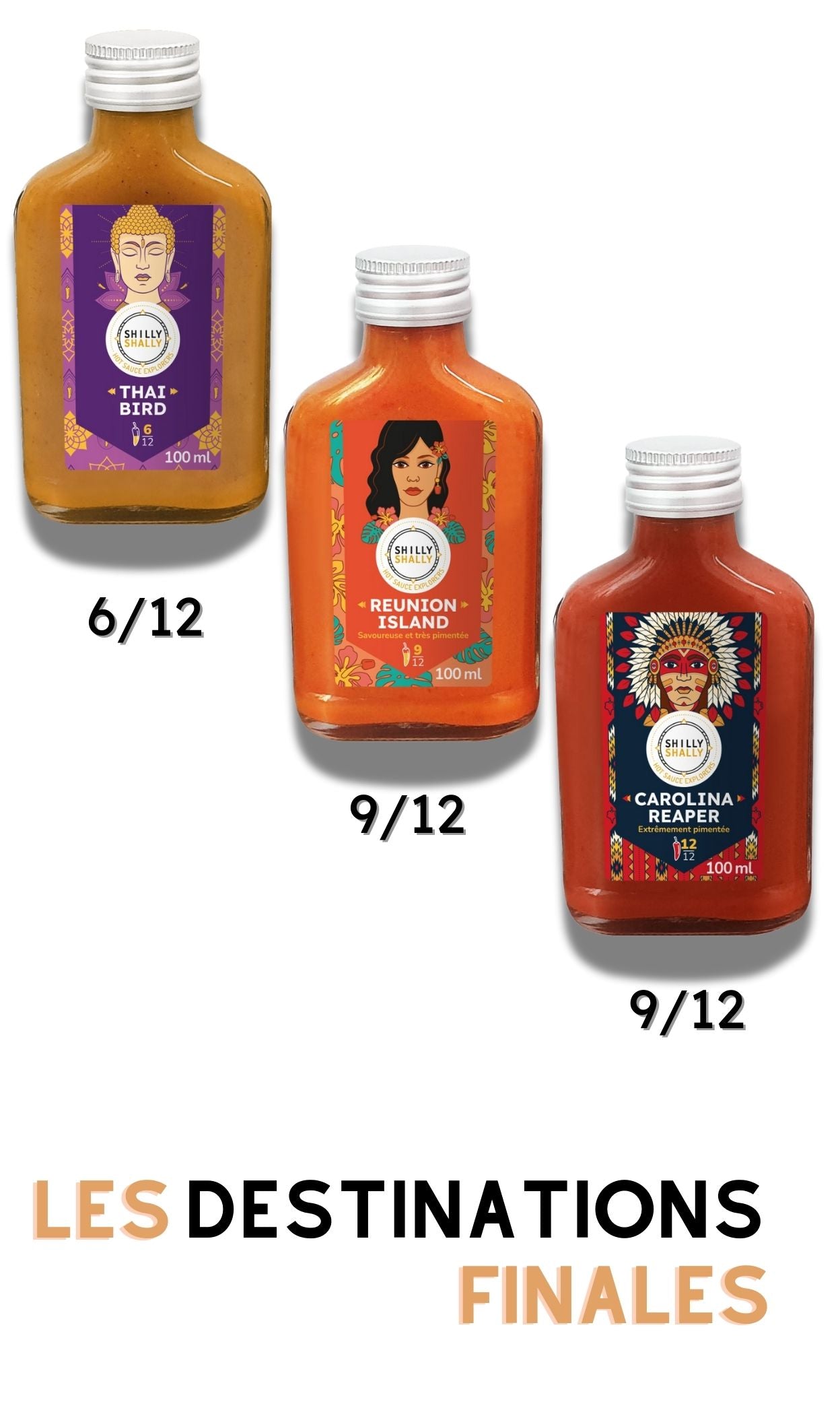 Destinations Finales - Coffret de 3 sauces pimentées