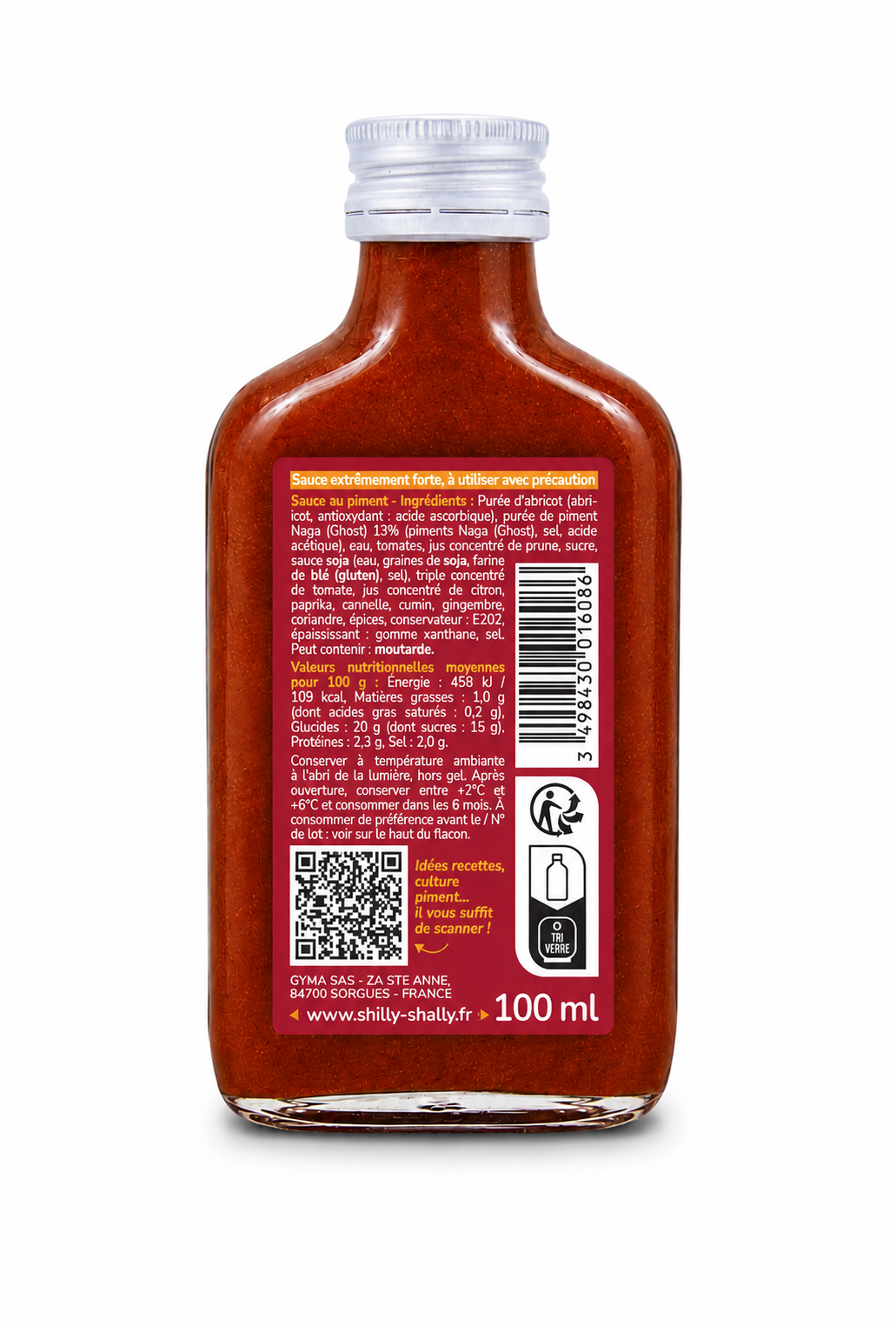 Sauce Piquante Himalaya Ghost 100ml - Extrêmement Piquante - Force 11/12
