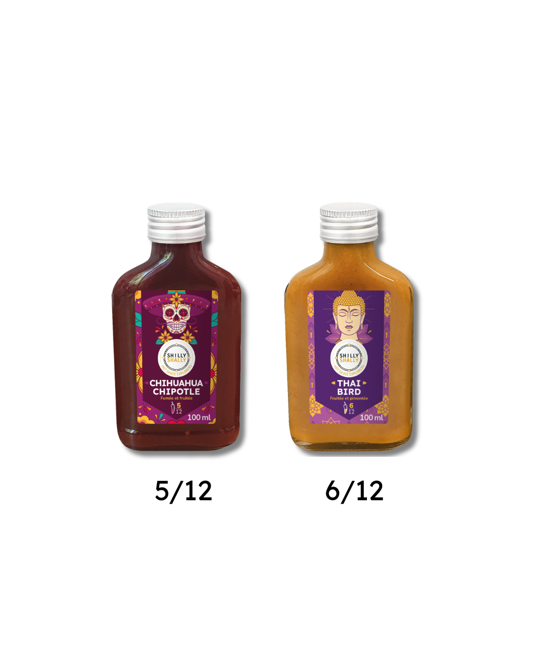 Duo Sauces Piquantes - Moyennement Piquantes - Le Duo Fruité