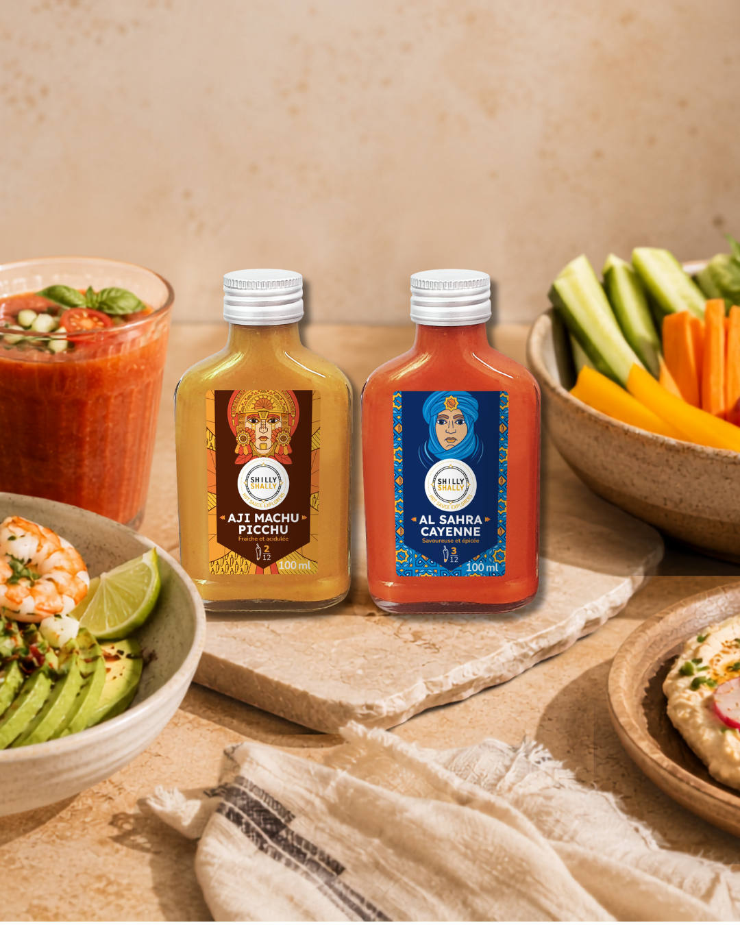 Duo Sauces Piquantes - Légèrement Piquantes - Le Duo Tout En Douceur