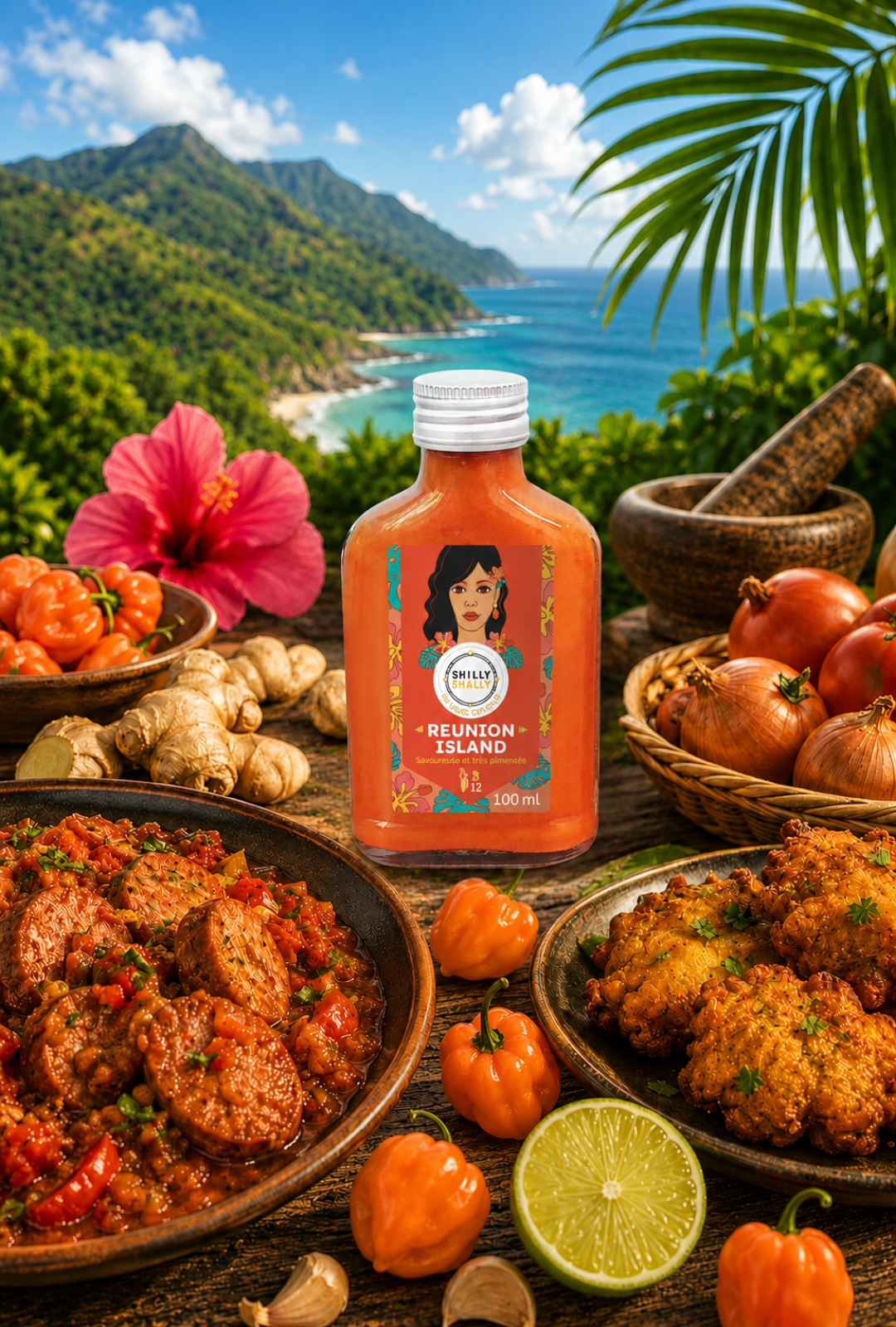 Sauce Piquante Reunion Island 100ml - Très Piquante - Force 9/12