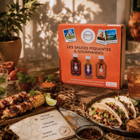 Coffret Cadeau 3 Sauces Piquantes - Force 5 à 9/12 - Les Escales Incontournables