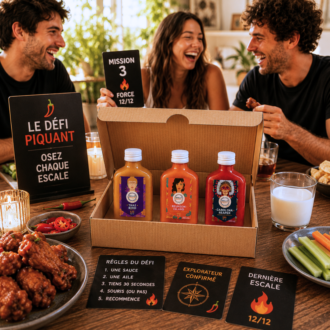 Coffret 3 Sauces Piquantes - Force 6 à 12/12 - Destinations Finales