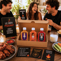 Coffret 3 Sauces Piquantes - Force 6 à 12/12 - Destinations Finales